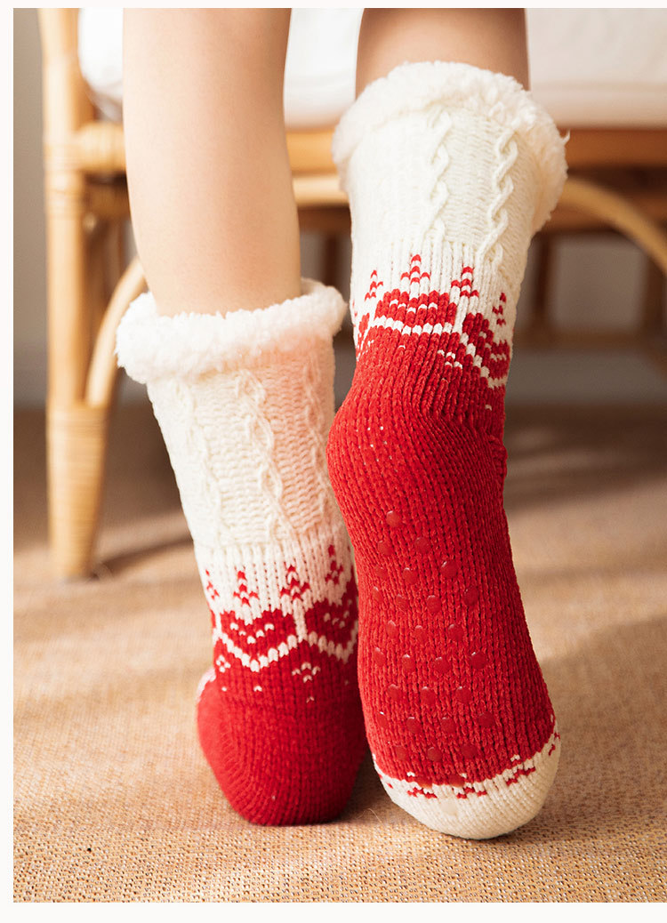 Womens Knitted Thicken Winter Socks Sleep Socks Floor Socks Thermal Socks